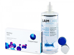 Biofinity Toric (3 čočky) + roztok Laim Care 400ml