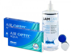 Air Optix Aqua (2x3 čočky) + roztok Laim Care 400ml