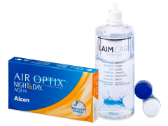 Air Optix Night and Day Aqua (6 čoček) + roztok Laim Care 400ml