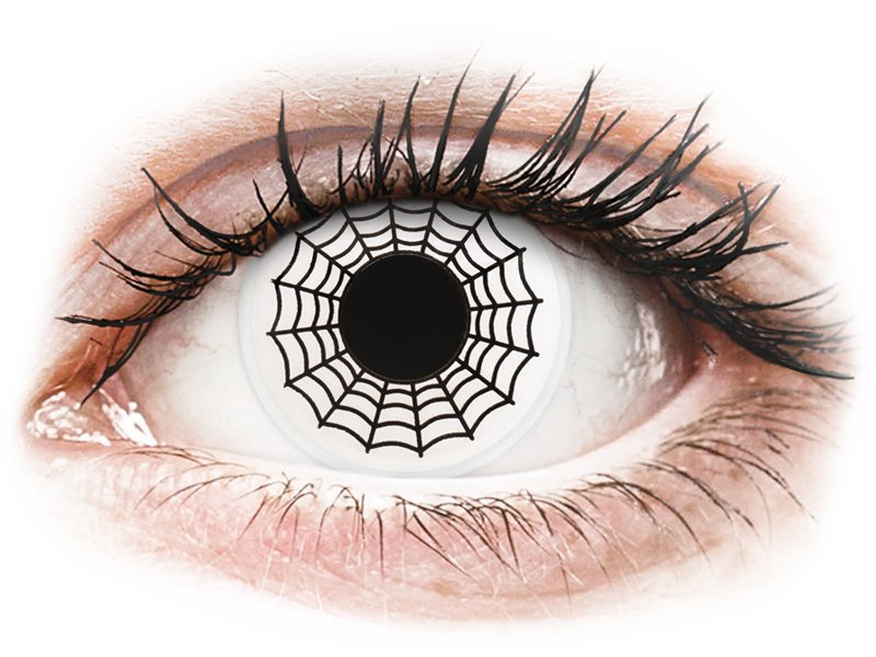 ColourVUE Crazy Lens - Spider - nedioptrické (2 čočky)