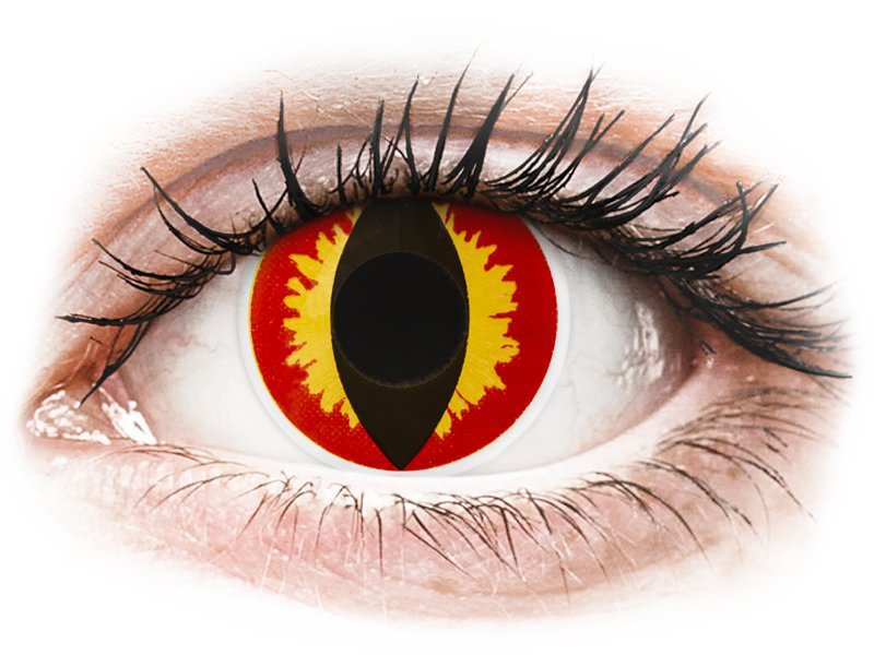 ColourVUE Crazy Lens - Dragon Eyes - nedioptrické jednodenní (2 čočky)