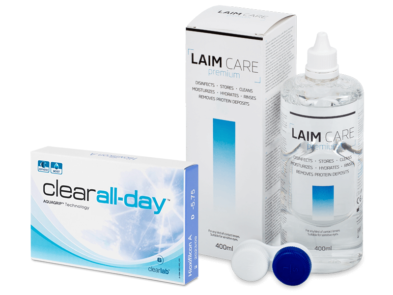 Clear All-Day (6 čoček) + roztok Laim Care 400 ml