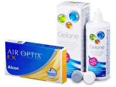 Air Optix EX (3 čočky) + roztok Gelone 360 ml