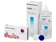 Avaira Vitality (6 čoček) + roztok Laim-Care 400 ml