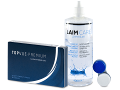 TopVue Premium (6 čoček) + roztok Laim Care 400 ml