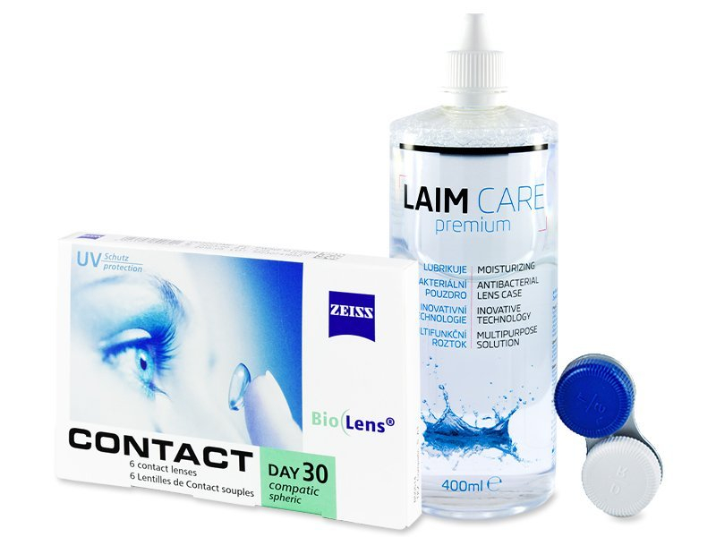 Carl Zeiss Contact Day 30 Compatic (6 čoček) + roztok Laim Care 400ml