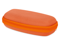 Pouzdro se zipem na dětské brýle oranžové