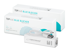 TopVue Blue Blocker (2x 30 čoček) + powerbanka Esperanza 2400mAh ZDARMA