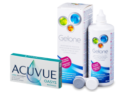 Acuvue Oasys Multifocal (6 čoček) + roztok Gelone 360 ml